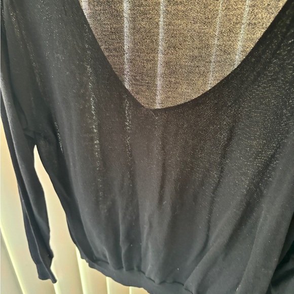 MNG long sleeve black light knit sweater. - Picture 2 of 2